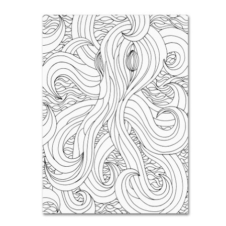 Trademark Fine Art Kathy G. Ahrens 'Mixed Coloring Book 47' Canvas Art, 18x24 ALI3472-C1824GG